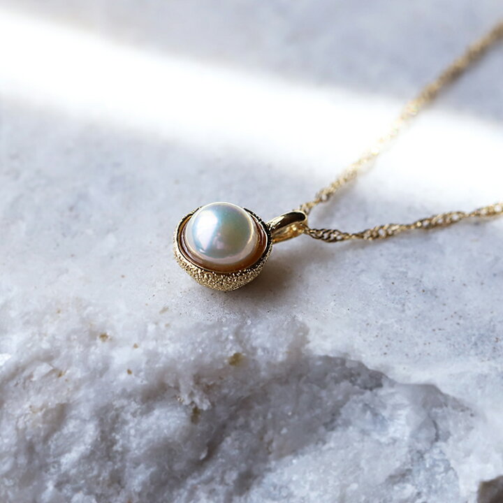 楽天市場】18金 ペンダントトップ k18 レディース シンプル 本真珠  