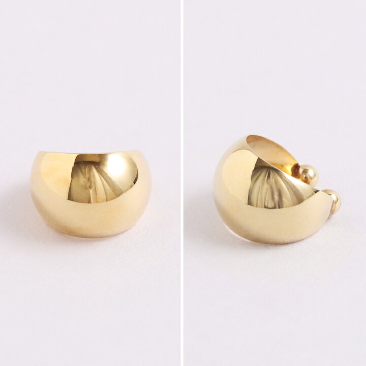 楽天市場】イヤーカフ 18 金 k18 レディース シンプル 月甲 甲丸  