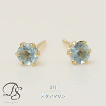 楽天市場】ピアス k18（種類（宝石）アクアマリン）の通販