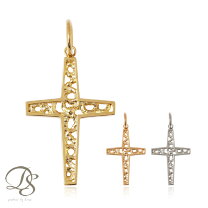 楽天市場】クロス ネックレス k18（ペンダントトップ｜レディース  