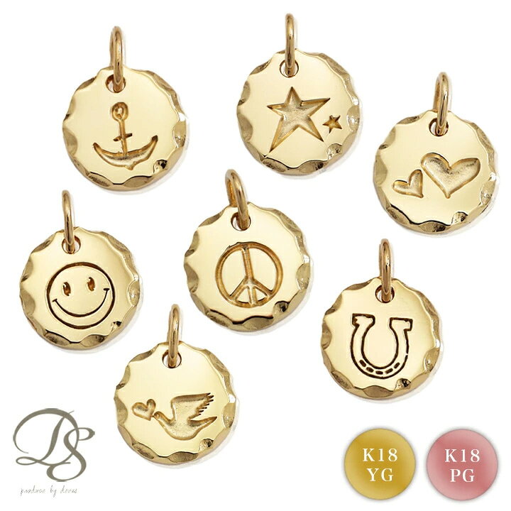 楽天市場】18金 ペンダントトップ k18 コインネックレス 18k  