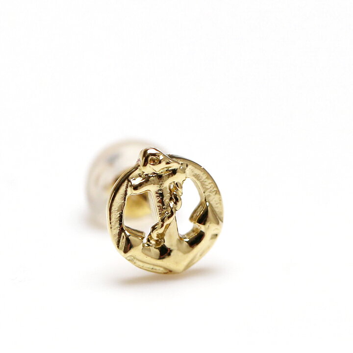 楽天市場】18金 ピアス 18k 18金ピアス レディース メンズ シンプル 錨 