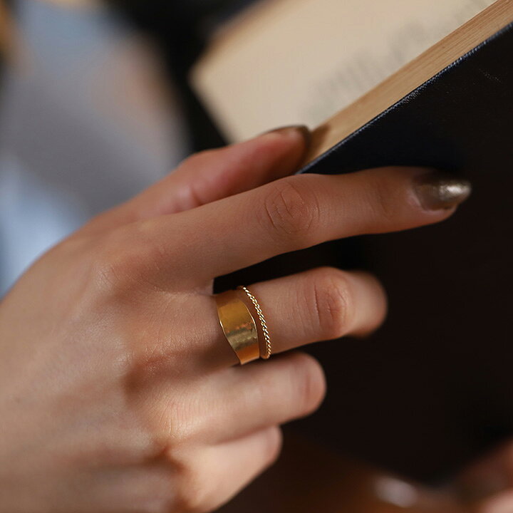 楽天市場】1000円クーポン▽4/10まで 18金 リング k18 指輪 レディース  