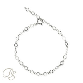 プラチナ ブレスレット レディース シンプル サンライト 3.5mm フリー調整 PT850 850 チェーン のみ だけ ブレスレットチェーン 華奢 細身 つけっぱなし 上品 大人 プラチナ850 k 最長 18cm まで 調整可能