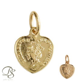 ▼限定11%OFF▼ 15日まで 18金 ペンダントトップ k18 レディース シンプル マリア エリザベス ハート型 コインネックレス プラチナ ピンクゴールド 18k トップ コインペンダント ネックレス コイン ハートップのみ だけ