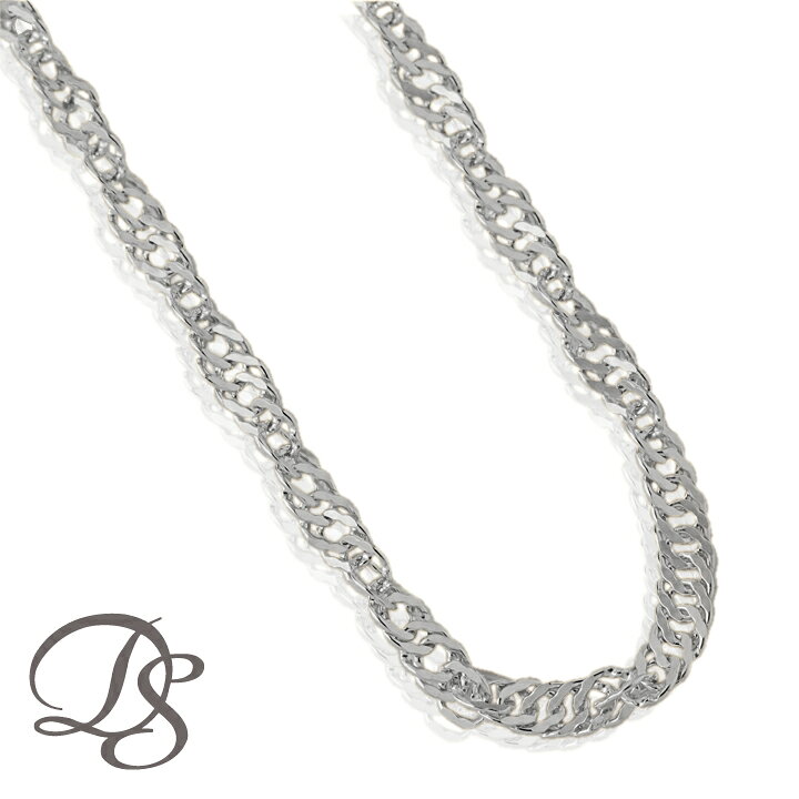 楽天市場】プラチナ ネックレス チェーンのみ シンプル ダブル  