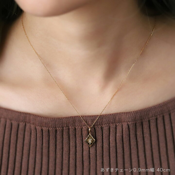 楽天市場】18金 ペンダントトップ k18 サンダイヤモンド ひし形 六角形  