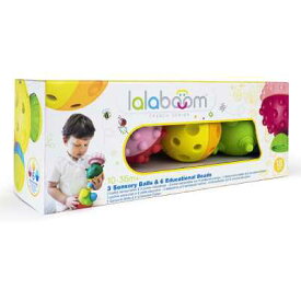 Lalaboom 10ヶ月から4歳まで遊べる つなげるおもちゃ ボールを作ろう 3ボールと12ピース BL930 正規品 ドリームブロッサム 10ヶ月から