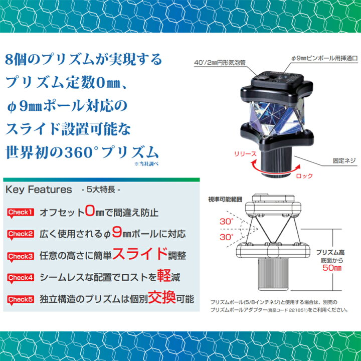 楽天市場】マイゾックス☆Z-360E☆自動追尾プリズム ZEROシリーズ 