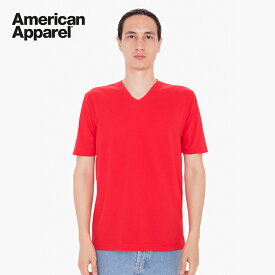 American Apparel アメリカンアパレル 半袖 Vネック Tシャツ 綿100% 男女兼用 Tシャツ ファッション アメリカンアパレル アメアパ AMERICAN APPAREL 24321W