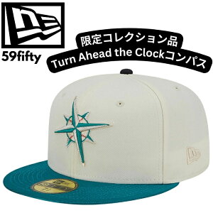 �j���[�G�� �L���b�v 59fifty ���� �L���b�v NEW ERA CAP 59FIFTY �V�A�g�� �}���i�[�Y Turn Ahead the Clock MLB Seattle Mariners Team Shimmer Off White 59FIFTY Fitted Cap �X�q �N���[���z���C�g �^�[�R�C�Y�u���[���悯 