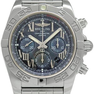 【DS KATOU】 BREITLING ブライトリング クロノマット44 MOP AB0111 クロノグラフ 日本限定400本 メンズ オートマ 裏スケ ブラックシェル文字盤【中古】
