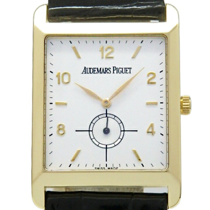 楽天市場 K18yg Ap オーデマピゲ レクタンギュラー ba 手巻 メンズ シルバー文字盤 中古 Ds Katou Ds Katou