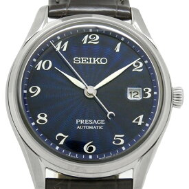 【最大3万円OFFクーポン/先着順】SEIKO　セイコー　プレサージュ　SARA021　6L35　七宝　エナメル　メンズ　オートマ　ブルー文字盤 【中古】【DS KATOU】