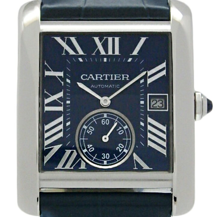 楽天市場 Cartier カルティエ タンクmc Wsta0010 メンズ 裏スケ オートマ 青文字盤 中古 Ds Katou Ds Katou