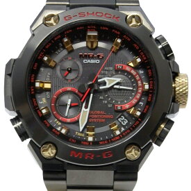 カシオ　G-SHOCK　MR-G　赤備え　MRG-G1000B-1A4JR　5411　ソーラー　GPSハイブリット　電波時計　クォーツ　メンズ　黒文字盤【中古】【DS KATOU】