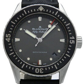 【最大3万円OFFクーポン/先着順】BLANCPAIN　ブランパン　フィフティ ファゾムス　バチスカーフ　B5100B　メンズ　AT　グレー文字盤 【中古】【DS KATOU】