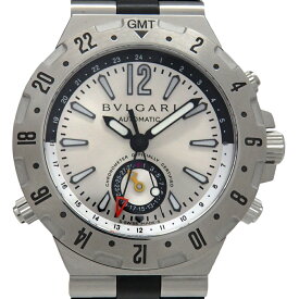 BVLGARI　ブルガリ　ディアゴノ　プロフェショナル　GMT　GMT40S　オートマ　メンズ　シルバー文字盤　 【中古】【DS KATOU】