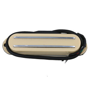 エレキギター用 デュアルレール ピックアップ ハムバッカー プラスチック&銅製 クリーム