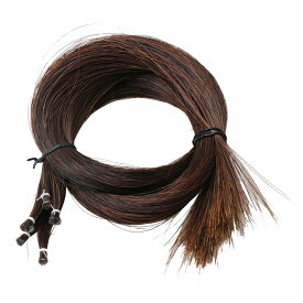バイオリン弓毛 弓の毛替え用 弦楽器アクセサリ 馬毛製 よい音色 83cm ブラウン