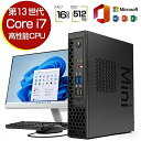 【★2026新品★2年保証】ミニPC ミニパソコン デスクトップパソコン パソコン本体 第13世代 Core i7 Core i5 メモリ 1…