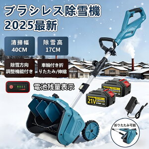 【2025新登場】電動除雪機 除雪機 充電式 コードレス除雪機 雪かき 電動 スコップ 家庭用 除雪幅40cm 3.0AH 21V バッテリー 除雪器具 電動除雪スコップ ショベル 雪かきスコップ 小型除雪機 除雪