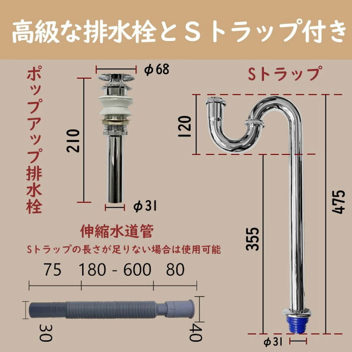 楽天市場】【Sトラップ排水セット付き】 手洗い器 壁掛け 手洗い 