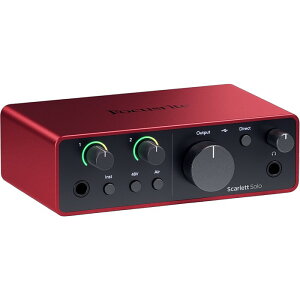 Focusrite Scarlett solo 4th Gen �t�H�[�J�X���C�g �I�[�f�B�I�C���^�[�t�F�[�X