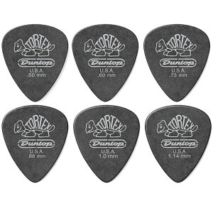 6/12/36Zbg Jim Dunlop Tortex Pitch Black Standard 488 W_bv M^[sbN 0.50/0.60/0.73/0.88/1.00/1.14