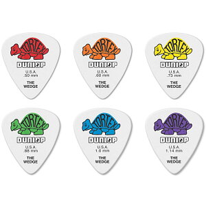 6/12/36Zbg Jim Dunlop Tortex Wedge 424 W_bv M^[sbN 0.50/0.60/0.73/0.88/1.00/1.14