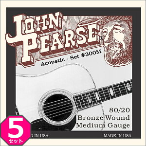5Zbg John Pearse #300M Medium 013-056 80/20 Bronze W sA[X ARM
