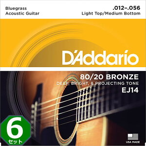 6Zbg D'Addario EJ14 Bluegrass 012-056 80/20 Bronze __I ARM