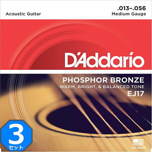 3Zbg D'Addario EJ17 Medium 013-056 Phosphor Bronze __I ARM