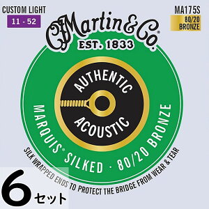 6�Z�b�g Martin MA175S Marquis Silked Custom Light 011-052 80/20 Bronze �}�[�`�� �A�R�M��