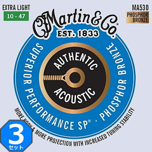 3Zbg Martin MA530 Superior Performance Phosphor Bronze Extra Light 010-047 }[` ARM