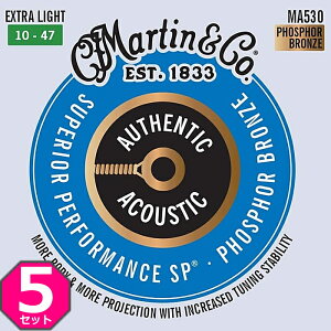 5Zbg Martin MA530 Superior Performance Phosphor Bronze Extra Light 010-047 }[` ARM