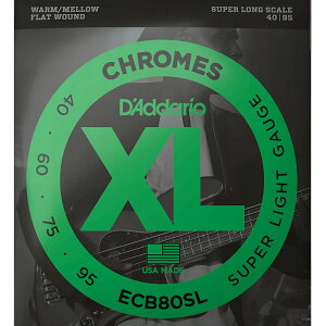 D'Addario ECB80SL Flat Wound 040-095 Super Long Scale __I tbgEh x[X