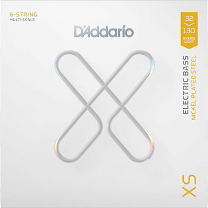 6���p D'Addario XSB32130MS XS Nickel 032-130 Multi Scale �_�_���I �R�[�e�B���O�� �x�[�X��