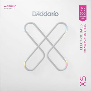 D'Addario XSB45100 XS Nickel 045-100 Long Scale �_�_���I �R�[�e�B���O�� �x�[�X��