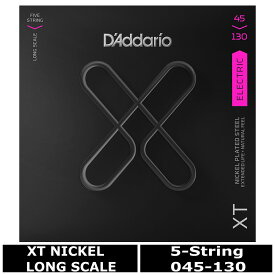 5弦用 D'Addario XTB45130 XT Nickel 045-130 Long Scale ダダリオ コーティング弦 ベース弦