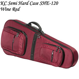 KC Guitar Case SHE120WR エレキギター用セミハードケース ワインレッド