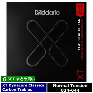6�Z�b�g D'Addario XTC45FF Classical Dynacore Carbon Normal Tension �_�_���I �R�[�e�B���O�� �N���V�b�N��