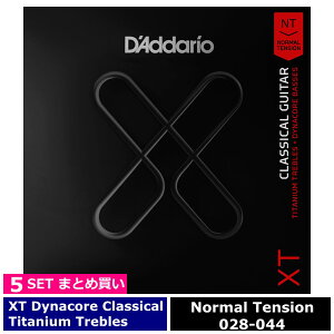 5�Z�b�g D'Addario XTC45TT Classical Dynacore Titanium Normal Tension �_�_���I �R�[�e�B���O�� �N���V�b�N��