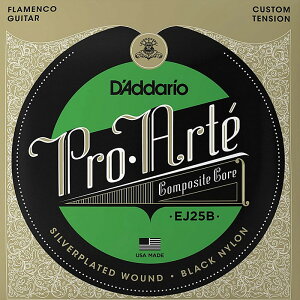 D'Addario EJ25B Pro Arte Black Nylon Composite Flamenco __I NVbN