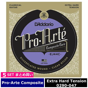 5�Z�b�g D'Addario EJ44C Pro-Arte Composite Extra Hard �_�_���I �N���V�b�N��