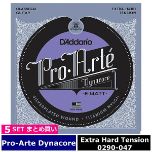 5�Z�b�g D'Addario EJ44TT Pro Arte Dynacore Titanium Trebles Extra Hard �_�_���I �N���V�b�N��