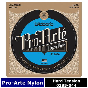 D'Addario EJ46 Pro Arte Nylon Silver/Clear Hard �_�_���I �N���V�b�N��