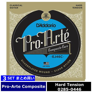 3�Z�b�g D'Addario EJ46C Pro-Arte Composite Hard �_�_���I �N���V�b�N��