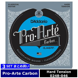 3�Z�b�g D'Addario EJ46FF Pro-Arte Carbon Dynacore Basses Hard �_�_���I �N���V�b�N��