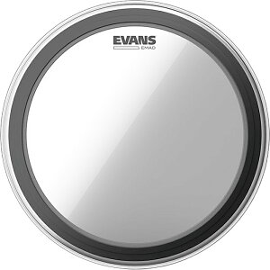EVANS EMAD Clear Bass Drumhead �G���@���X �o�X�h�����w�b�h 16/18/20/22/24/26